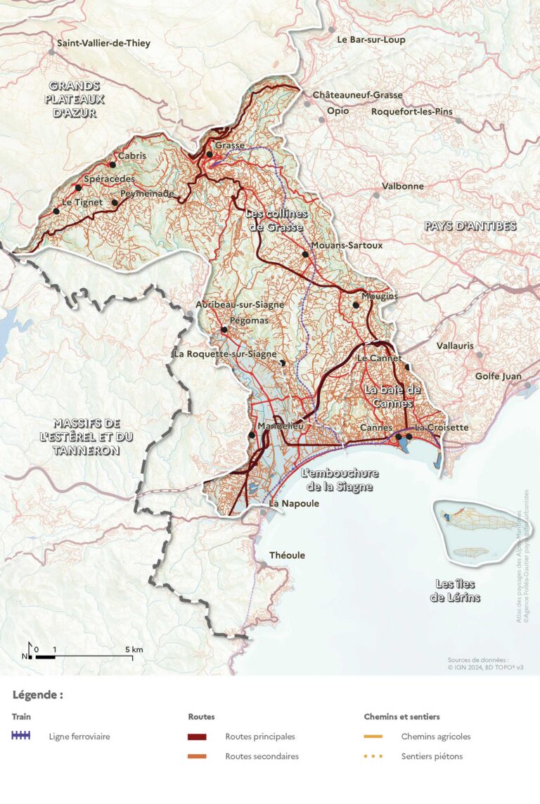 Carte des routes
