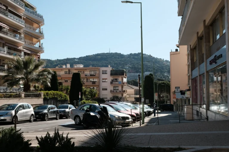 Vue sur la colline de Super Cannes depuis le quartier Carnot.